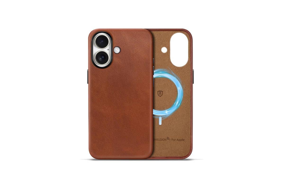 SHIELDON cover in pelle